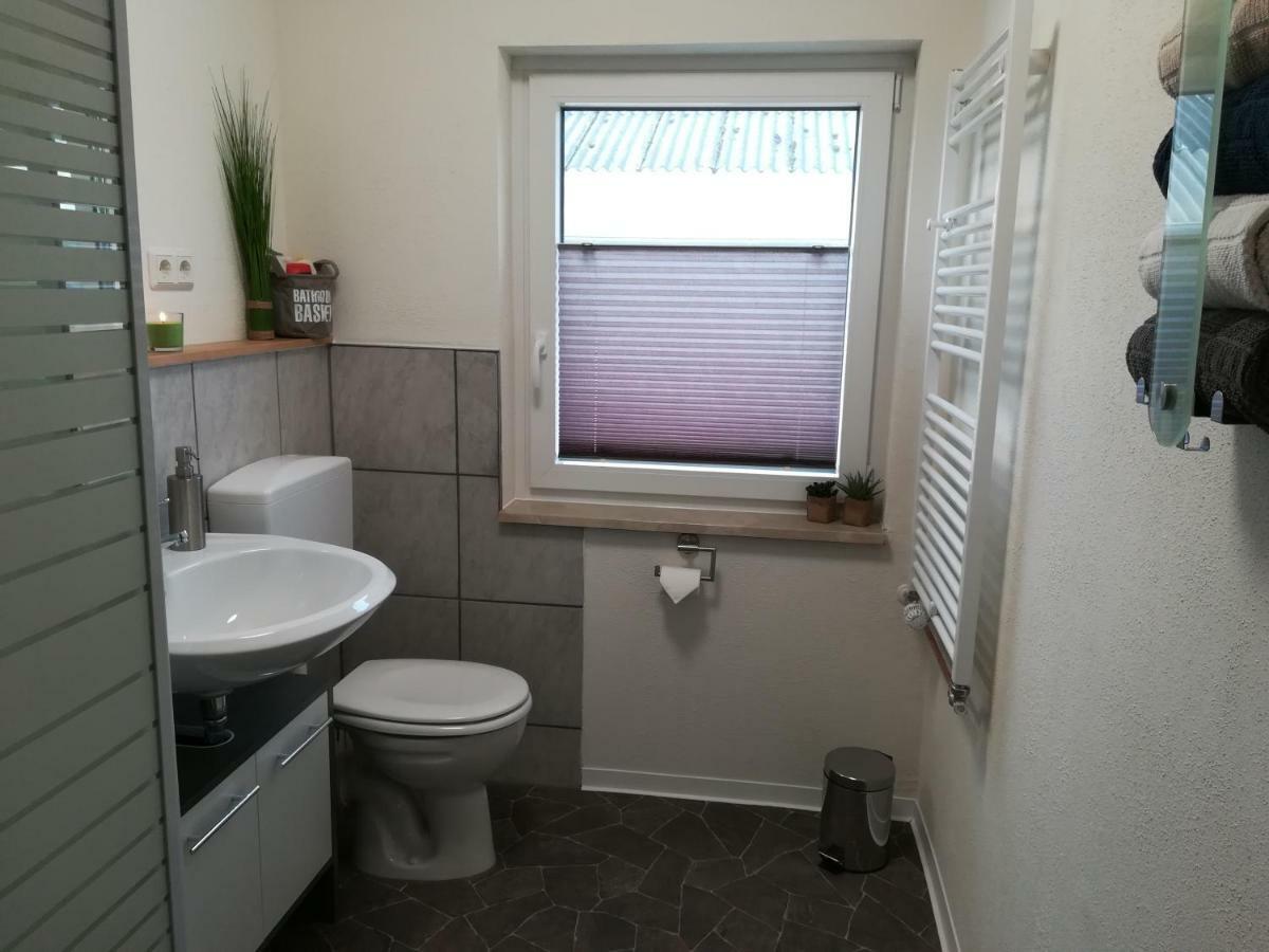 Ferienwohnung Am Reinhardswald - Eichenlaub - Mit Sauna 特伦德尔堡 外观 照片